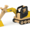 Drveni bager kao dječja igračka